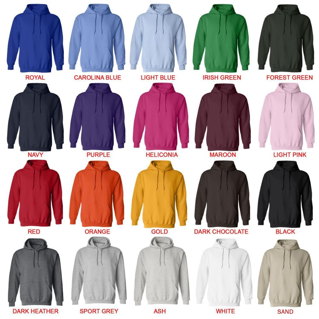 hoodie color chart - Laufey Store